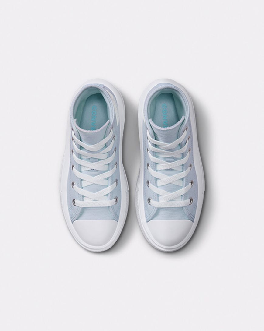 Dívčí Boty Na Platformy Converse Chuck Taylor All Star Move Cloud Patch Vysoké Blankyt | CZ LPWB71